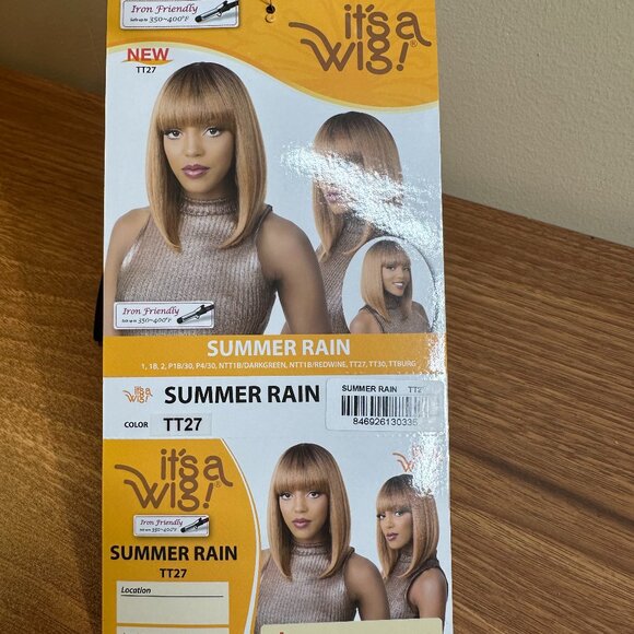 Summer Rain Straight Wig with Bangs – Color TT27 (Honey Blonde with Dark Roots) - Picture 3 of 3